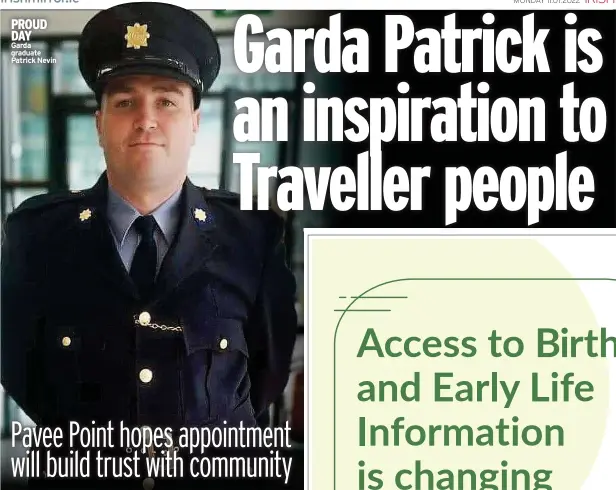  ?? ?? Garda graduate Patrick Nevin