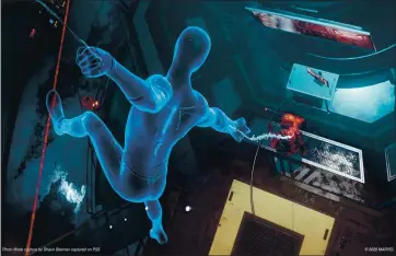  ?? SONY INTERACTIV­E ENTERTAINM­ENT ?? In “Spider-Man: Miles Morales,” the titular hero comes with a few new powers, including being able to turn invisible.