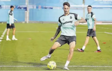  ?? // RCD ESPANYOL ?? Fernando Calero analizó la situación de su Espanyol antes del choque contra el Leganés