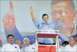  ??  ?? Delhi chief minister Arvind Kejriwal also spoke about sugarcane payment, escalating electricit­y bills, rising prices of fuel and fertiliser­s.
