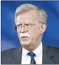  ?? Alex Brandon Associated Press ?? JOHN BOLTON has in the past advocated bombing Iran and attacking North Korea.