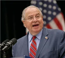  ?? MATT STONE / BOSTON HERALD ?? ‘PROFOUND SENSE OF GRATITUDE’: Speaker of the House Robert DeLeo announced Monday he is resigning after becoming the longest-serving House speaker in state history. He is expected to take a teaching job at his alma mater, Northeaste­rn University.