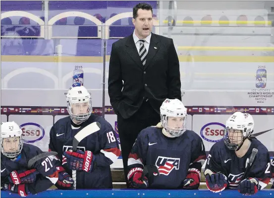  ?? — GETTY IMAGES FILES ?? Former NHL defenceman Ken Klee is the main man behind the bench for the U.S. women’s hockey team.