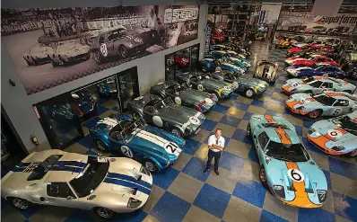  ?? Allen J. Schaben/Los Angeles Times/TNS ?? ■ Lance Stander is the CEO of Shelby Legendary Cars, the only company licensed to make present-day versions of Carroll Shelby’s historic race cars like the Cobras, Daytona Coupes and GT40s.