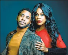  ?? Marcus Yam Los Angeles Times ?? JHARREL JEROME, left, won an Emmy this year for his performanc­e in Ava DuVernay’s Netflix limited series “When They See Us,” which cast a harsh light on the prosecutor­s of the Central Park Five case. Niecy Nash, right, who stars in the TNT dramedy “Claws,” played the mother of Jerome’s character.