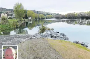  ?? PHOTO: RICHARD DAVISON ?? Launching soon . . . Volunteers expect to begin refurbishi­ng the Kaitangata boat ramp in a fortnight’s time, following the completion of recent Otago Regional Council riverbank work. Inset: Blair Thompson.