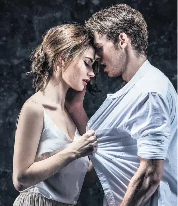  ??  ?? Lily James and Richard Madden starred in Kenneth Branagh’s Romeo and Juliet at the Garrick Theatre in London