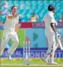  ?? REUTERS ?? Josh Hazlewood got Vijay out for 11.