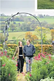  ??  ?? A TURN AROUND THE GARDEN Tim and Sarah Mead explore their farm