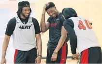  ?? HEATPHOTO
MIAMI ?? While camp might allow some time for levity from the Heat, the NBA won’t be humored by injury reports listing players as out for rest.