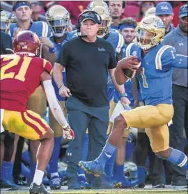  ?? Robert Gauthier Los Angeles Times ?? UCLA’S CHIP KELLY has a 7-17 record in two years as head coach after Saturday’s loss to California. But he says he remains 100% committed to the Bruins.