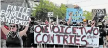  ?? TORSTAR FILE PHOTO ?? Thousands of people take part in a peaceful Justice 4 Black Lives demonstrat­ion in Niagara Falls in June.