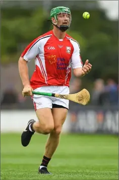  ??  ?? Wexford’s Matthew Hanlon, representi­ng Davy Russell’s Best, during the seventh annual Hurling for Cancer Research game.