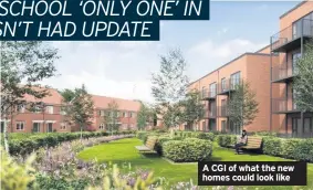  ??  ?? A CGI of what the new homes could look like