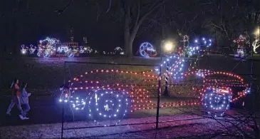  ??  ?? The Capital Holiday Lights in Washington Park, which started in 1997, benefits the PAL.