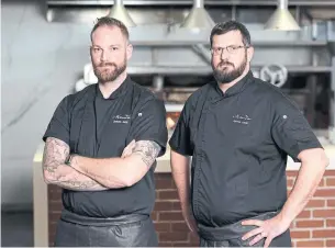  ?? TORONTO STAR ?? Romain Avril and Sylvain Assie of Argentine-style wood-fired Neruda restaurant in the Beach.