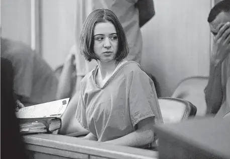  ?? AL DIAZ adiaz@miamiheral­d.com ?? Marta San Jose, a former Miami foreign exchange student, pictured here during a 2017 court hearing. She was accused of helping her former host molest her younger sister.