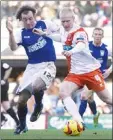  ??  ?? HUNTING DOWN: Ipswich’s Stephen Hunt puts in a tackle