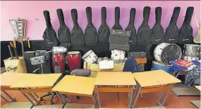  ??  ?? Martes 12 de marzo de 2019 Sin maestro. El centro escolar cuenta con aula de música e instrument­os, pero no ha podido contratar a un maestro para música.