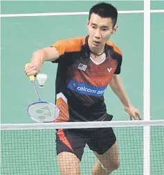  ??  ?? Datuk Lee Chong Wei returns a shot against Kai Schaefer from Germany during the Thomas Cup badminton tournament at the Kunshan Sports Complex in this May 16 file photo. — Bernama photo