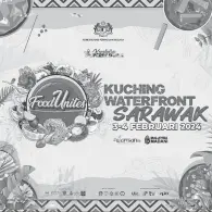  ?? ?? PASTI MERIAH: Poster FoodUnites KPN 2024 di Kuching pada 3 dan 4 Februari ini.