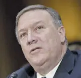  ??  ?? US Secretary of State, Mike Pompeo