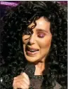  ??  ?? RETURN: Singer Cher