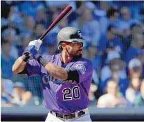  ?? MATT YORK/ASSOCIATED PRESS FILE ?? Colorado Rockies outfielder Ian Desmond said he will opt out for a second straight season. But he added ‘for now,’ leaving the door open for a possible return.