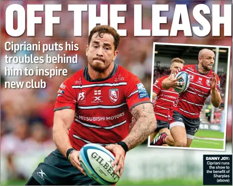  ??  ?? DANNY JOY: Cipriani runs the show to the benefit of Sharples (above)