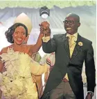  ?? Pictures: GALLO IMAGES and INSTAGRAM ?? AN EYE FOR BEAUTY: Malusi Gigaba and his second wife, Norma, at their wedding in 2014 in Durban, left, and, above and right, the sexy pictures adorning the Instagram account of his alleged mistress, Buhle Mkhize