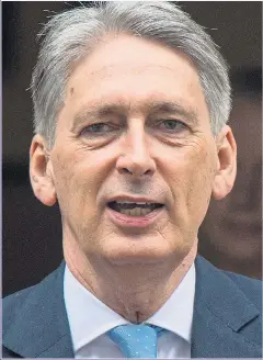  ??  ?? CUTS: Philip Hammond should tackle spending on aid