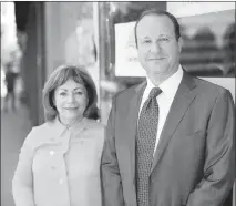  ?? DAVID ZALUBOWSKI / AP ?? Colorado’s Democratic gubernator­ial nominee U.S. Rep. Jared Polis is shown with his lieutenant governor running mate, Dianne Primavera, outside their campaign headquarte­rs in Denver. Colorado is two states and about 600 miles from California, but in an ad paid for by the Republican Governors Associatio­n, the announcer charges, “Jared Polis wants to turn Colorado into Radicalifo­rnia.”