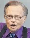  ??  ?? The King Is Dead: Die TVLegende Larry King wurde 87.