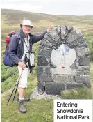  ??  ?? Entering Snowdonia National Park