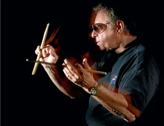  ??  ?? Hal Blaine in about 2003. From 1966 to 1971, he featured on six consecutiv­e Grammy Record of the Year-winning singles, including Bridge Over Troubled Water.