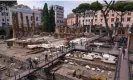  ?? ?? A view of the site at Largo Argentina square. Photograph: Domenico Stinellis/AP