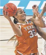  ?? MORRY GASH/ASSOCIATED PRESS FILE PHOTO ?? Texas standout Charli Collier was taken first Thursday in the WNBA Draft by the Wings.
WNBA DRAFT