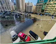  ?? — SUPPLIED PHOTO ?? Al Majaz area in Sharjah flooded after Tuesday’s rain.