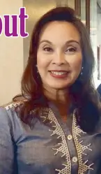  ??  ?? Sen. Loren Legarda knows millennial­s can push her advocacies on indigenous people and local culture to stratosphe­ric heights