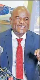  ?? Supplied ?? Northern Cape Premier Dr Zamani Saul.
File picture: