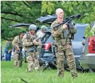  ?? SCOTT SERIO/EPA-EFE ?? Law enforcemen­t officers have not determined a motive for the shooting, which occurred in Aberdeen, Md., about 35 miles northeast of Baltimore.