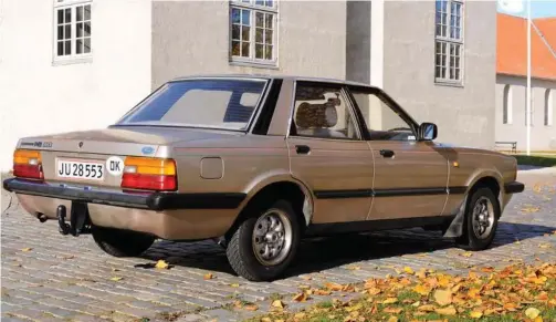  ?? ?? Ford Taunus er blevet mere eftertragt­et som samlerobje­kt. Her den populaere Savoy-model fra 1982. Foto: Mik Eskestad