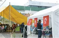  ?? Mizpah Zamora ?? Coduc, Unta, Movimiento Social por la Tierra y la Central Independie­nte de Obreros Agrícolas y Campesinos participan en el plantón.