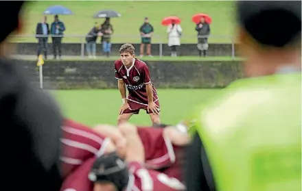  ?? PHOTO: SARAH PAPE PHOTOGRAPH­Y ?? Shannon first-five Sean Pape has made the Hurricanes under-18 training camp.