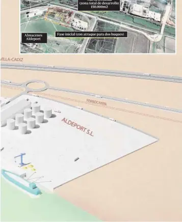  ?? ABC ?? Arriba, a la derecha, mapa con la ubicación de la infraestru­ctura