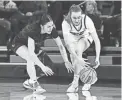  ?? JAMES SNOOK/USA TODAY SPORTS ?? BYU guard Kaylee Smiler (11) tries for a steal against Gonzaga guard Brynna Maxwell (22).