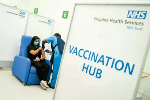  ??  ?? The WHO says the UK and other wealthy countries should be giving more vaccines to the poorest nations before offering their own citizens a booster (PA)