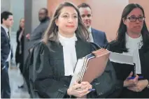  ?? JOHN MAHONEY ?? Federal prosecutor Sabrina Delli-Fraine leaves court Tuesday following a stay of proceeding­s on charges against 36 people arrested in Project Clemenza. “It was a decision made after considerin­g many factors.”