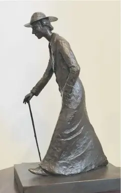  ??  ?? The proposed Virginia Woolf sculpture