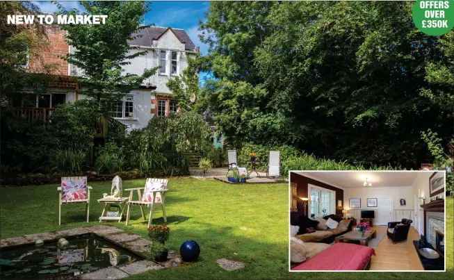  ??  ?? The secluded garden with pond and access to the River Doon is one of this property’s outstandin­g features